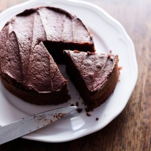 Šokoladinis tortas su druska