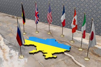 G7 susitarė dėl ilgalaikės paramos Ukrainai, bet nesutarė dėl spaudimo Rusijai