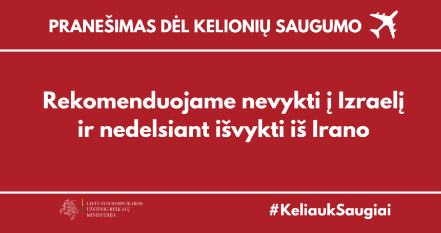 Keliauk saugiai. Kelionių rekomendacijos. Urm.lt