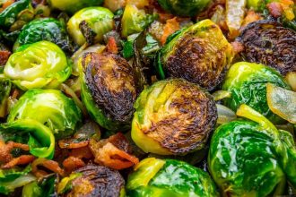 Kepti briuselio kopūstai vos iš 5 ingredientų