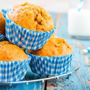 Moliūgų keksiukai desertui