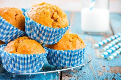 Moliūgų keksiukai desertui
