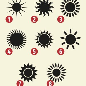 Pasirinkite saulę - testas nusakantis asmenybę
