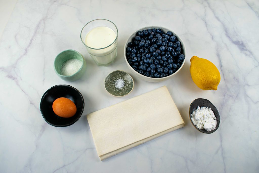 Šilauogių galetė. Ingredientai
