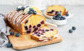 Citrininis mėlynių pyragas