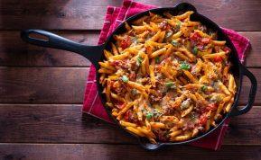 Makaronų apkepas su kalakutiena