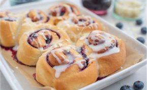 Mėlynių ir citrinų bandelės