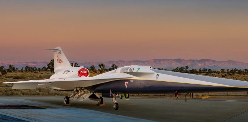 Nuotraukos šaltiis: nasa.gov. NASA X 59 Quiet Supersonic Transport. NASA po 50 metų trukusio draudimo vėl grįžta prie viršgarsinės idėjos