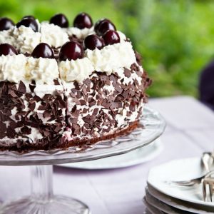 Šokoladinis tortas su vyšniomis