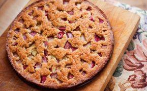 Vieno dubens rabarbarų pyragas