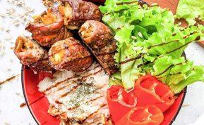 Antienos suktinukai su morkomis, svogūnais ir grybais