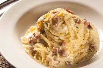 Itališki spagečiai Carbonara