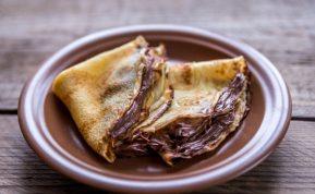 Lietiniai blynai su šokoladu