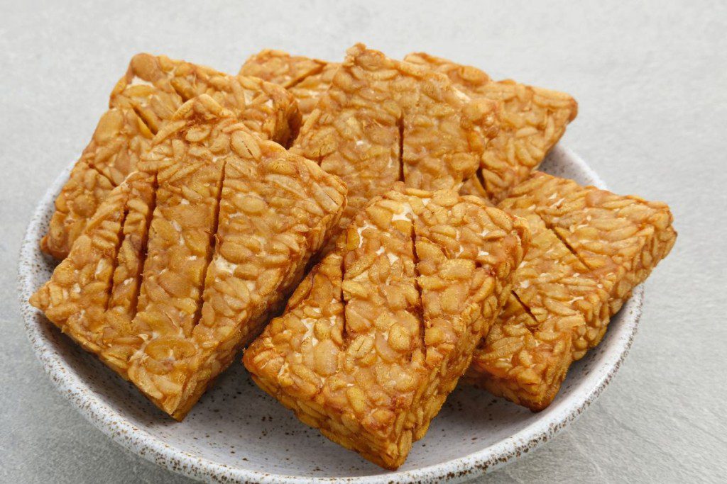 Produktai geresnei žarnyno sveikatai: tempeh