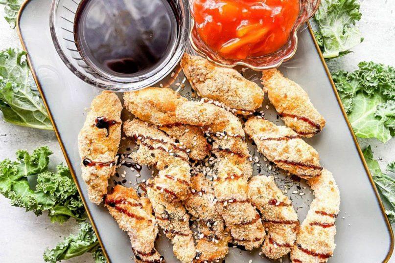 Traškios krevetės karšto oro gruzdintuvėje