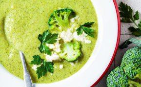 Trinta brokolių sriuba su feta