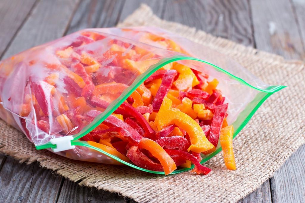 Kurie maisto produktai ir patiekalai gali būti užšaldomi? Paprikos