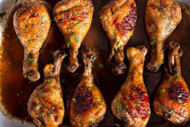 Marinuota orkaitėje kepta vištiena