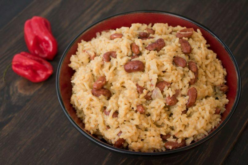 Pupelės su ryžiais