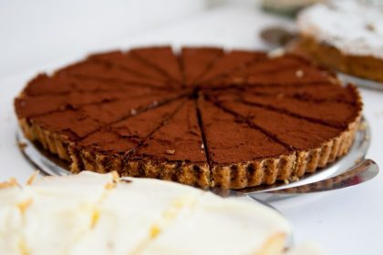 Šokoladinė tarta su kava