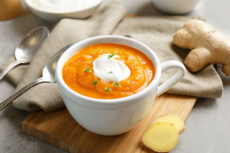 Trinta morkų sriuba su imbieru