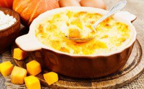 Ypatingai skanus varškės ir moliūgų apkepas. Patiks ir vaikams