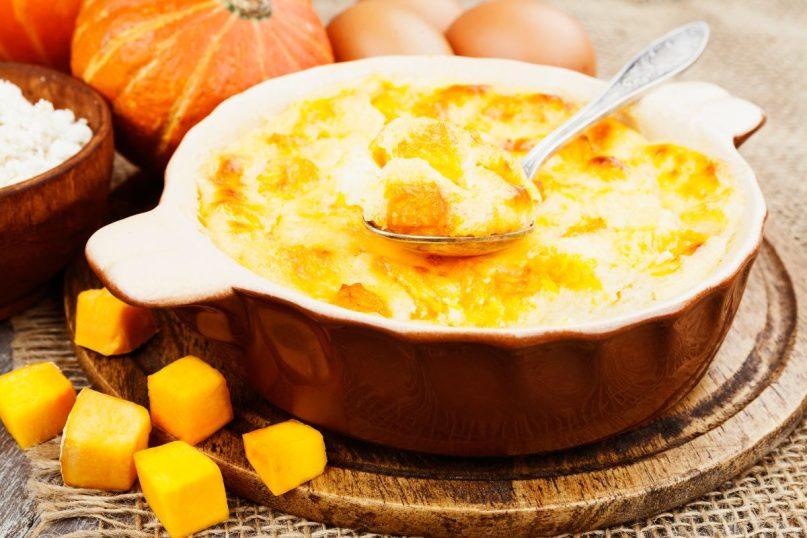 Ypatingai skanus varškės ir moliūgų apkepas. Patiks ir vaikams