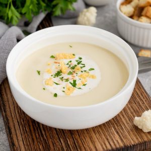 Žiedinių kopūstų sriuba su sūriu