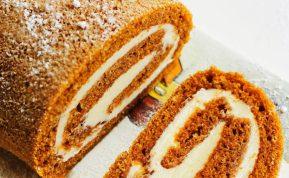 Biskvito vyniotinio su įdaru receptas