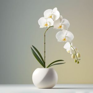 Pagelto orchidėjos lapai