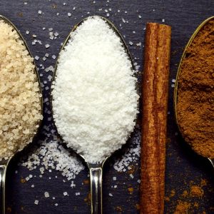 Kuriuose maisto produktuose yra daugiausia cukraus?