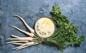 Kreminė pastarnokų sriuba su obuoliais