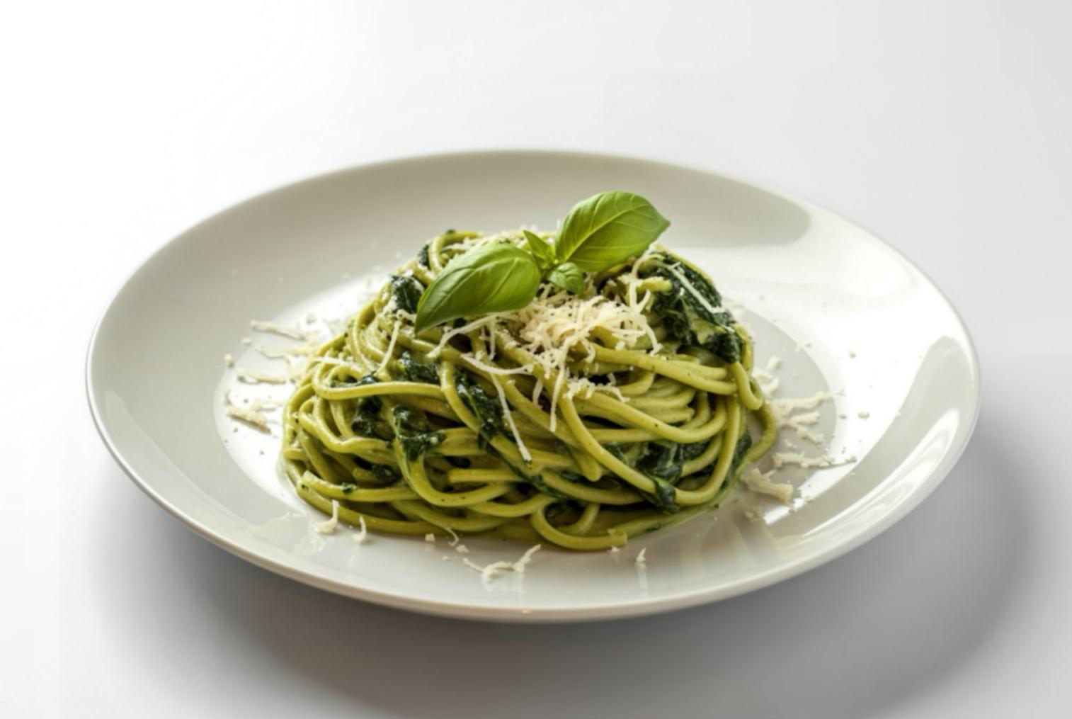 Kreminiai makaronai su špinatais