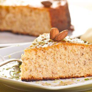 Mandarinų ir migdolų pyragas