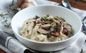 Ryžiai su pievagrybiais ir vištiena