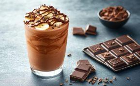 Šokoladinis kokteilis su bananais