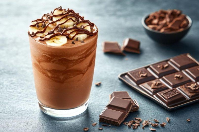 Šokoladinis kokteilis su bananais