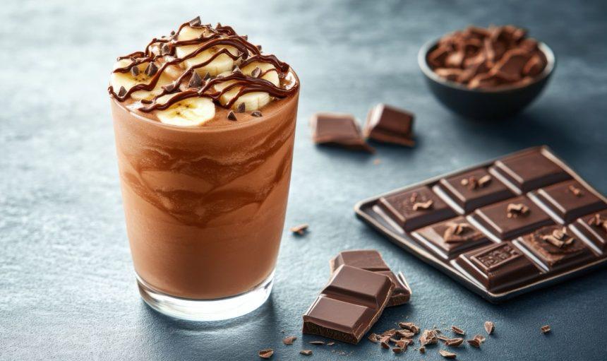 Šokoladinis kokteilis su bananais