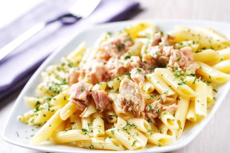 Vieno puodo makaronai su tunu