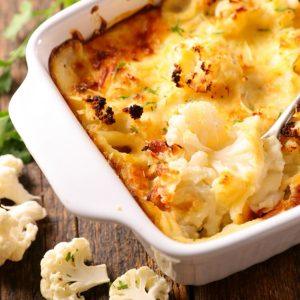 Žiediniai kopūstai užkepti sūriu