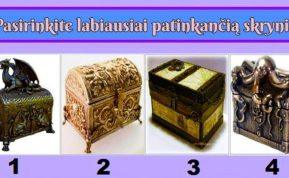 Pasirinkta skrynia atskleis, kur slypi jūsų turtai!
