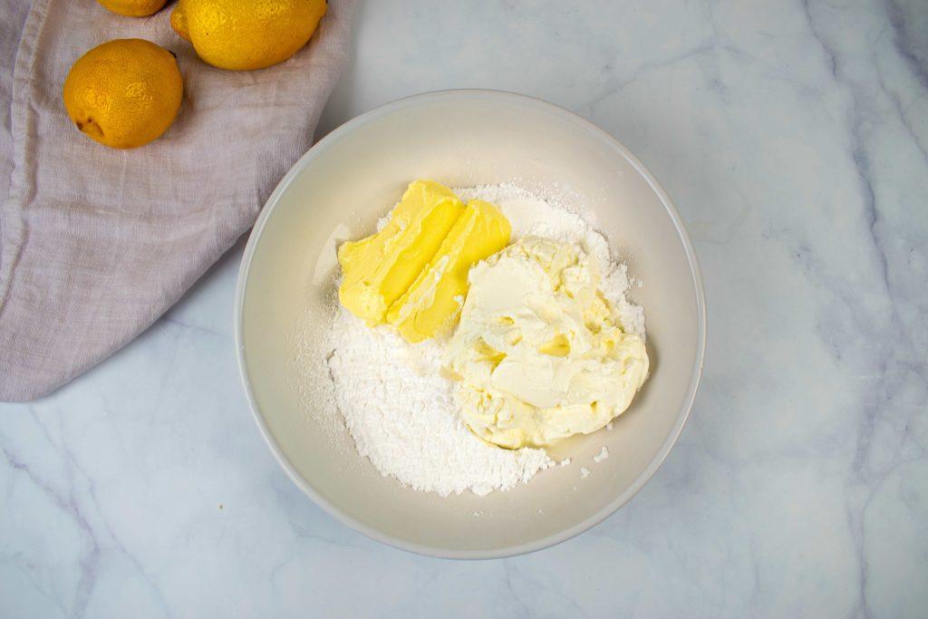 Citrininiai keksiukai su aguonomis. Kremas