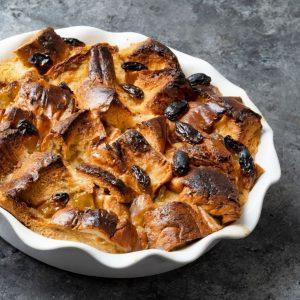 Duonos ir kiaušinių pudingas pusryčiams