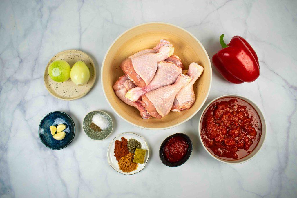 Ganos įkvėptas Kalėdinis vištienos troškinys. Ingredientai