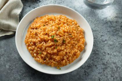 Kreminiai ryžiai su pomidorais