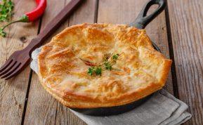 Vištienos ir grybų pyragas