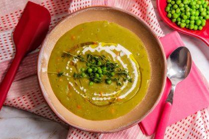 Žaliųjų žirnelių ir kumpio sriuba