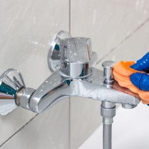 Išvalius vonią, viską apipurkškite šia priemone. Apsaugo nuo muilo nuosėdų daugelį dienų