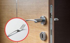 Nauja apgaulė. Jei buto duryse radote šakutę, nedelsdami kvieskite policiją