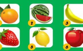 Pasirinkite vaisių ir sužinokite svarbius savo asmenybės bruožus